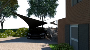 Test Render - Tesla Verwijderbare-carport-tarp-stormvast-demontabel